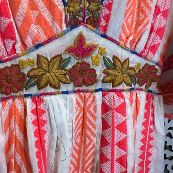 Farm Rio Embroidered V-Neck Maxi Dress - Picture 7 of 9